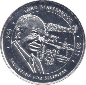 2015 MEDALLION BATTLE OF BRITAIN LORD BEAVERBROOK - WORLD COINS - Cambridgeshire Coins