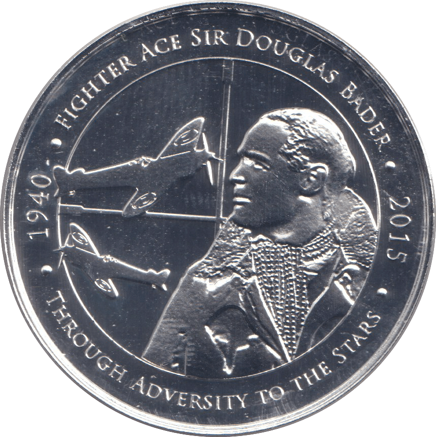 2015 MEDALLION BATTLE OF BRITAIN - SIR DOUGLAS BADER - MEDALS & MEDALLIONS - Cambridgeshire Coins
