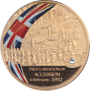 2015 MEDALLION PROCLAMATION OF ACCESSION - WORLD COINS - Cambridgeshire Coins