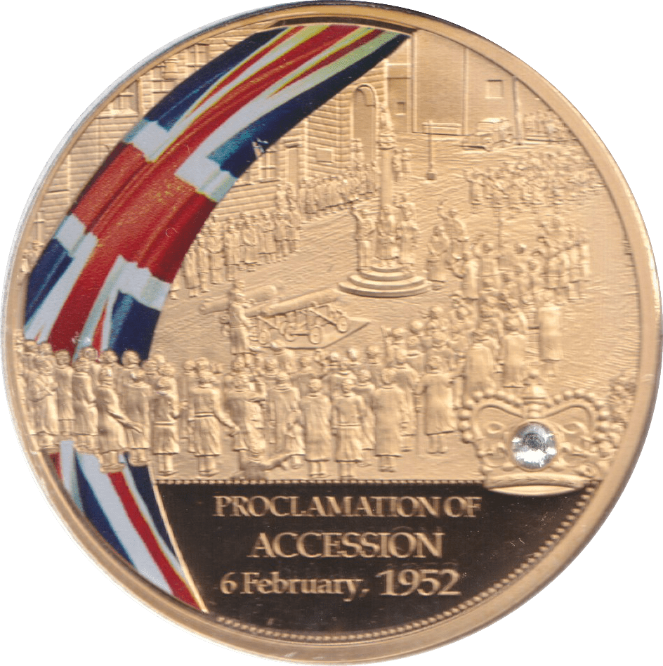 2015 MEDALLION PROCLAMATION OF ACCESSION - WORLD COINS - Cambridgeshire Coins