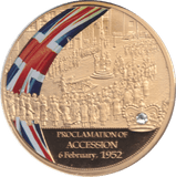 2015 MEDALLION PROCLAMATION OF ACCESSION - WORLD COINS - Cambridgeshire Coins