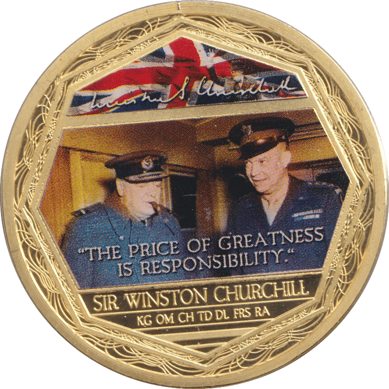 2015 MEDALLION SIR WINSTON CHURCHILL - WORLD COINS - Cambridgeshire Coins