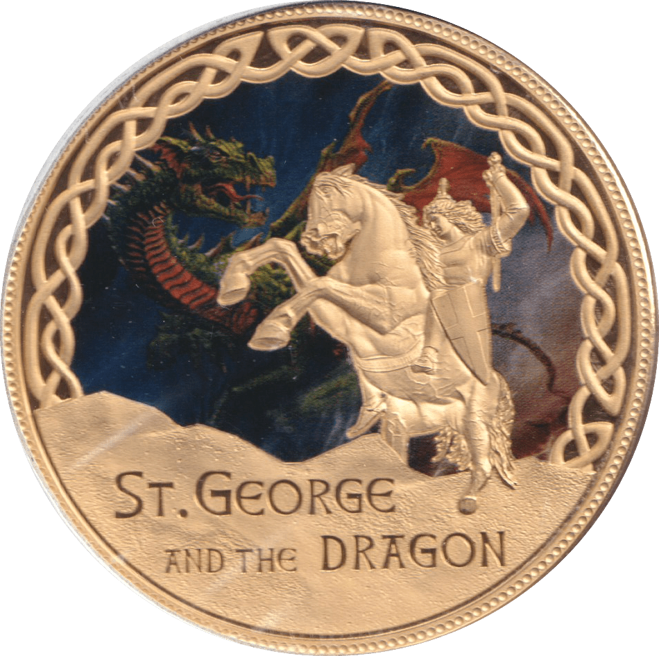 2015 MEDALLION ST GEORGE AND THE DRAGON - WORLD COINS - Cambridgeshire Coins