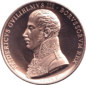 2015 MEDALLION WATERLOO - FRIDERICVS GVLIELMVS III - MEDALS & MEDALLIONS - Cambridgeshire Coins