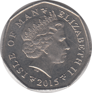 2015 MILNER'S TOWER 50P ISLE OF MAN - WORLD COINS - Cambridgeshire Coins