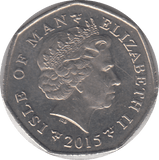 2015 MILNER'S TOWER 50P ISLE OF MAN - WORLD COINS - Cambridgeshire Coins