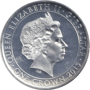2015 ONE CROWN GIBRALTAR CHURCHILL - WORLD COINS - Cambridgeshire Coins