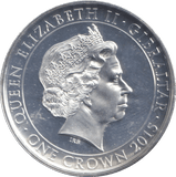 2015 ONE CROWN GIBRALTAR CHURCHILL - WORLD COINS - Cambridgeshire Coins