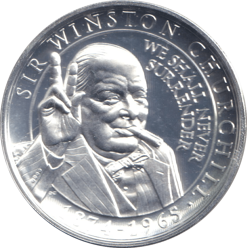 2015 ONE CROWN GIBRALTAR CHURCHILL - WORLD COINS - Cambridgeshire Coins