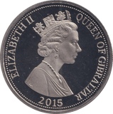 2015 ONE CROWN GIBRALTAR QUEEN ELIZABETH THE LONGEST REIGNING MONARCH - WORLD COINS - Cambridgeshire Coins