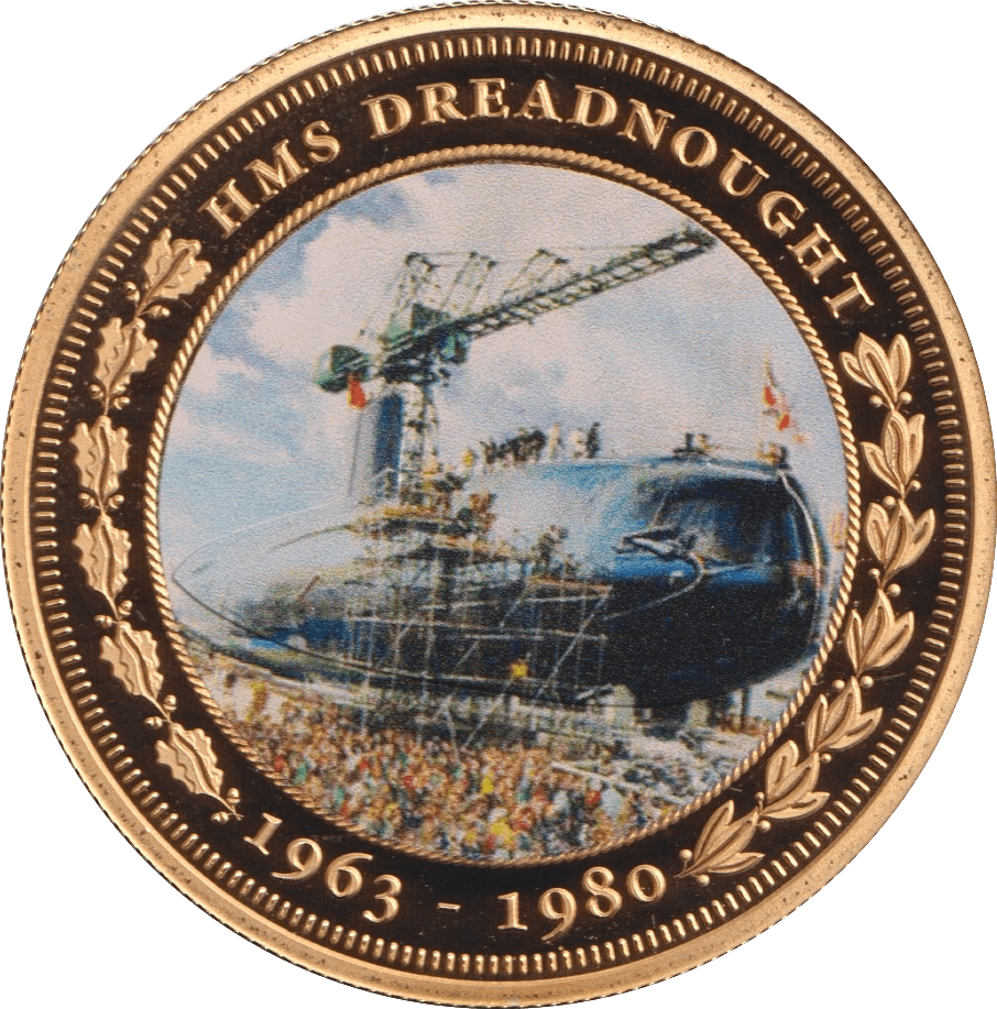 2015 ONE CROWN HMS DREADNOUGHT F66 - Crown - Cambridgeshire Coins