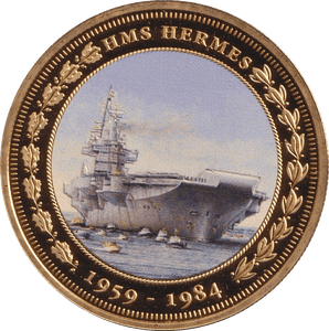 2015 ONE CROWN HMS HERMES F63 - Crown - Cambridgeshire Coins