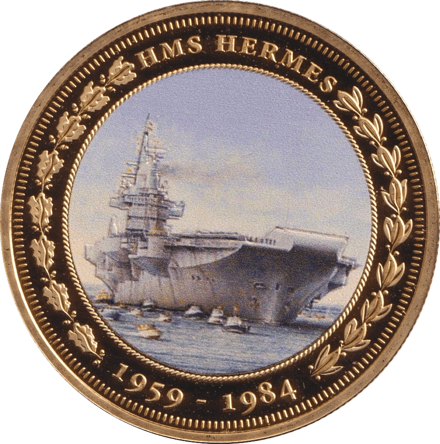 2015 ONE CROWN HMS HERMES F63 - Crown - Cambridgeshire Coins
