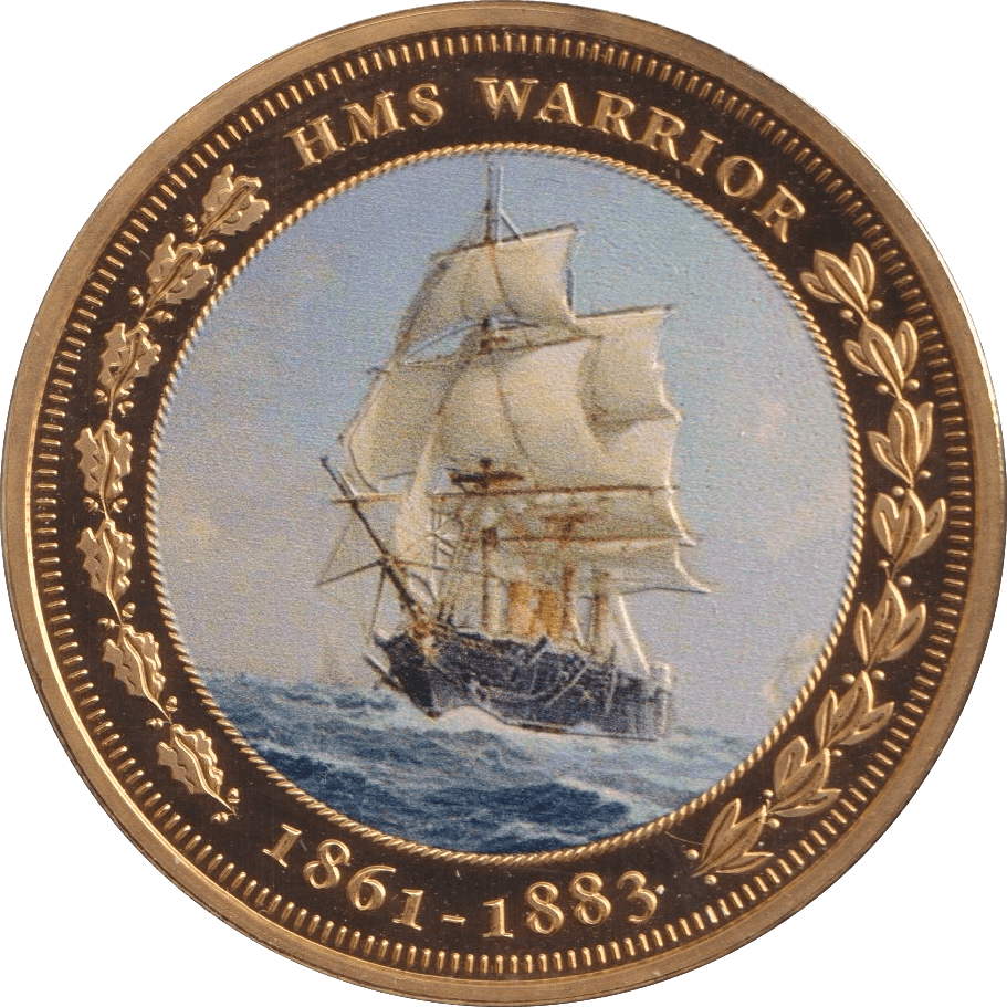 2015 ONE CROWN HMS WARRIOR F67 - Crown - Cambridgeshire Coins