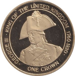 2015 ONE CROWN KING GEORGE III GIBRALTAR - WORLD COINS - Cambridgeshire Coins