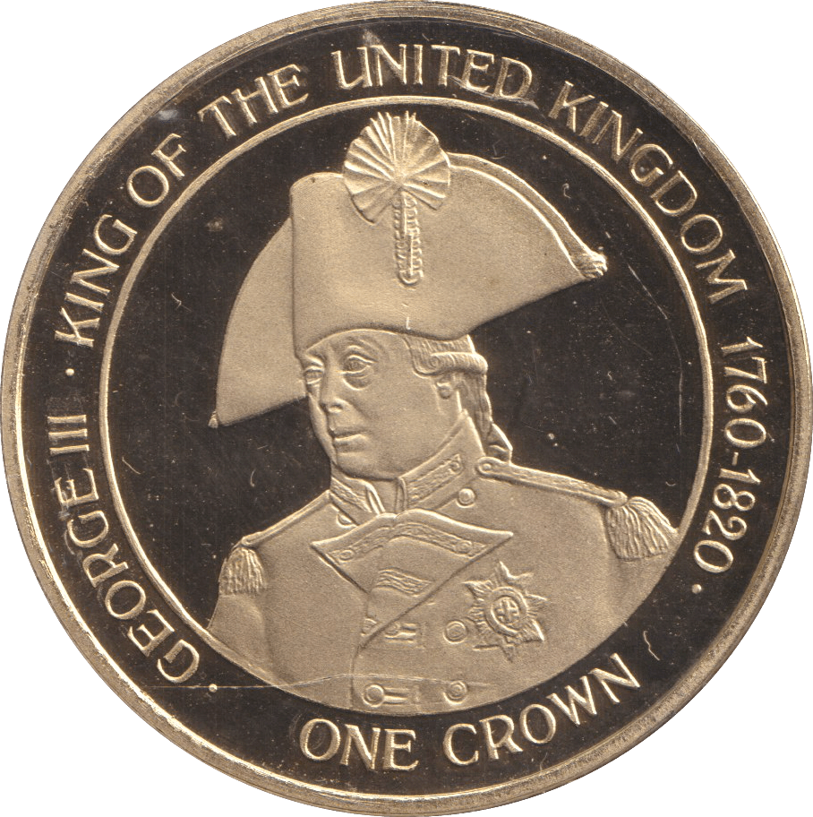 2015 ONE CROWN KING GEORGE III GIBRALTAR - WORLD COINS - Cambridgeshire Coins