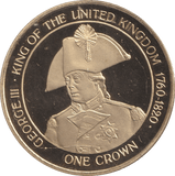 2015 ONE CROWN KING GEORGE III GIBRALTAR - WORLD COINS - Cambridgeshire Coins