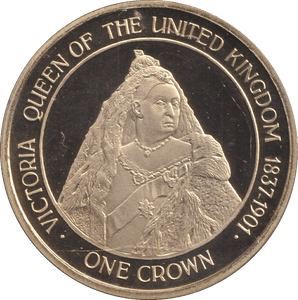 2015 ONE CROWN QUEEN VICTORIA GIBRALTAR - WORLD COINS - Cambridgeshire Coins