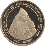2015 ONE CROWN QUEEN VICTORIA GIBRALTAR - WORLD COINS - Cambridgeshire Coins