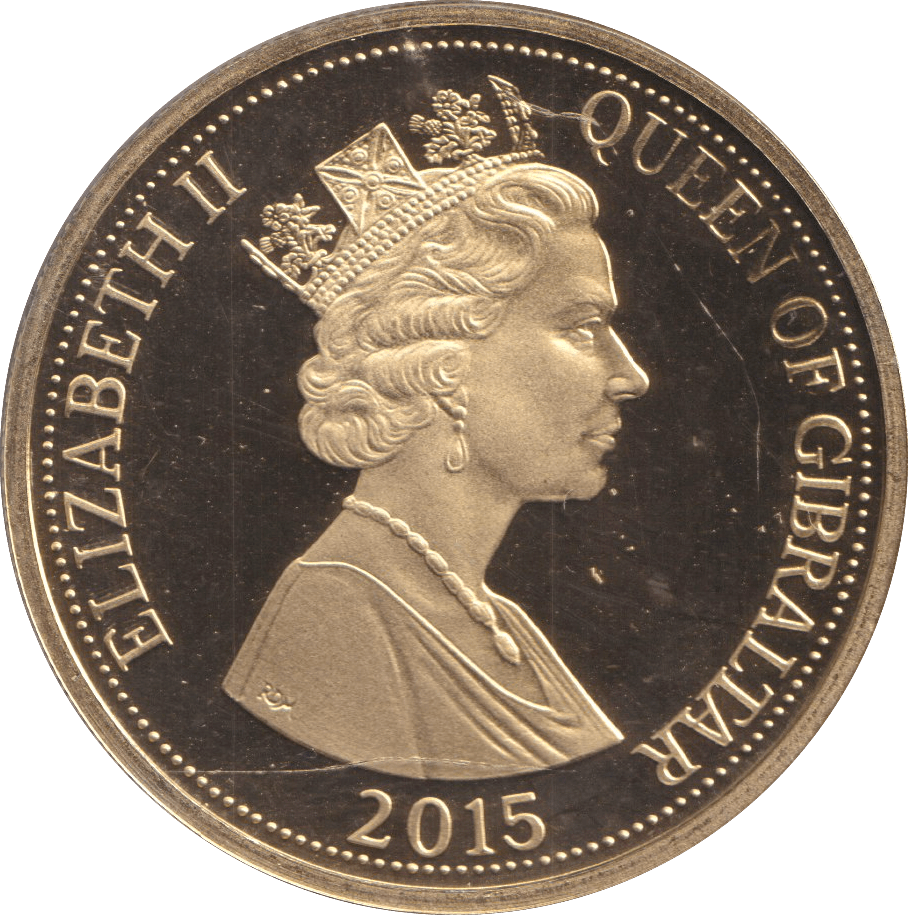 2015 ONE CROWN QUEEN VICTORIA GIBRALTAR - WORLD COINS - Cambridgeshire Coins