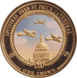 2015 ONE CROWN SPITFIRES OVER CATHEDRAL COIN F221 - WORLD COINS - Cambridgeshire Coins