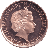 2015 ONE CROWN UK - WORLD COINS - Cambridgeshire Coins