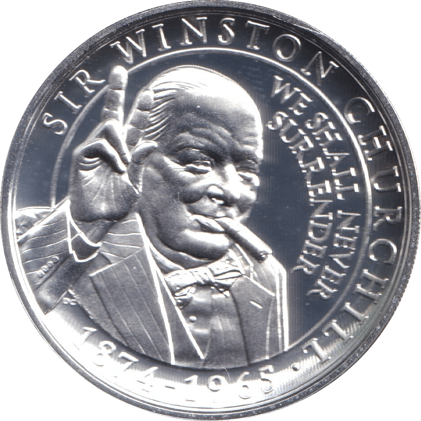 2015 ONE CROWN WINSTON CHURCHILL F84 - Crown - Cambridgeshire Coins
