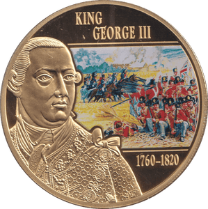 2015 ONE DOLLAR COOK ISLANDS KING GEORGE III - WORLD COINS - Cambridgeshire Coins
