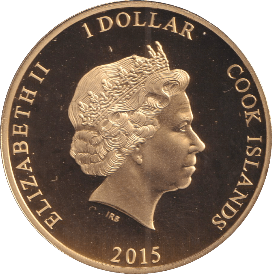 2015 ONE DOLLAR COOK ISLANDS KING GEORGE III - WORLD COINS - Cambridgeshire Coins