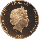 2015 ONE DOLLAR COOK ISLANDS KING GEORGE III - WORLD COINS - Cambridgeshire Coins