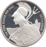 2015 ONE OUNCE FINE SILVER BRITANNIA TWO POUND COIN - SILVER BRITANNIA - Cambridgeshire Coins