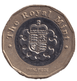 2015 ONE POUND TRIAL COIN - £1 CIRCULATED - Cambridgeshire Coins