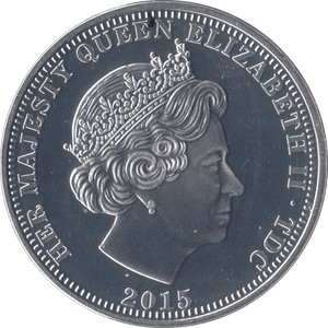 2015 PROOF SAPPHIRE JUBILEE 5 POUNDS TRISTAN DA CUNHA - WORLD COINS - Cambridgeshire Coins