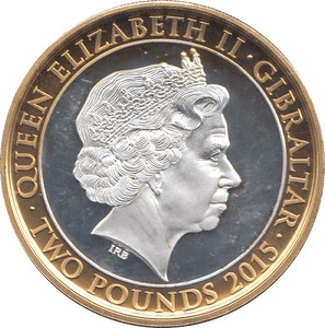 2015 PROOF TWO POUNDS WINSTON CHURCHILL GIBRALTAR 2 - WORLD COINS - Cambridgeshire Coins