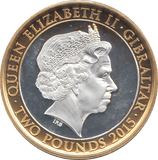 2015 PROOF TWO POUNDS WINSTON CHURCHILL GIBRALTAR 2 - WORLD COINS - Cambridgeshire Coins