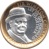 2015 PROOF TWO POUNDS WINSTON CHURCHILL GIBRALTAR 2 - WORLD COINS - Cambridgeshire Coins