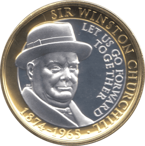 2015 PROOF TWO POUNDS WINSTON CHURCHILL GIBRALTAR - WORLD COINS - Cambridgeshire Coins