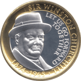 2015 PROOF TWO POUNDS WINSTON CHURCHILL GIBRALTAR - WORLD COINS - Cambridgeshire Coins