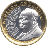 2015 PROOF TWO POUNDS WINSTON CHURCHILL GIBRALTAR - WORLD COINS - Cambridgeshire Coins
