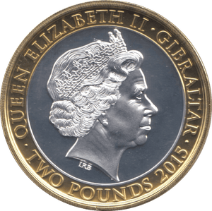 2015 PROOF TWO POUNDS WINSTON CHURCHILL GIBRALTAR - WORLD COINS - Cambridgeshire Coins