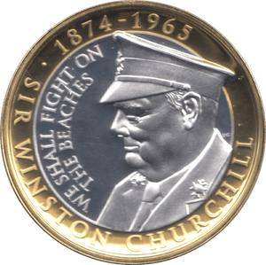 2015 PROOF TWO POUNDS WINSTON CHURCHILL GIBRALTAR - WORLD COINS - Cambridgeshire Coins