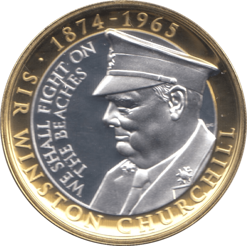2015 PROOF TWO POUNDS WINSTON CHURCHILL GIBRALTAR - WORLD COINS - Cambridgeshire Coins