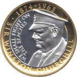 2015 PROOF TWO POUNDS WINSTON CHURCHILL GIBRALTAR - WORLD COINS - Cambridgeshire Coins