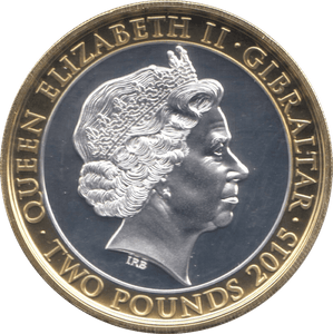 2015 PROOF TWO POUNDS WINSTON CHURCHILL GIBRALTAR - WORLD COINS - Cambridgeshire Coins