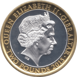 2015 PROOF TWO POUNDS WINSTON CHURCHILL GIBRALTAR - WORLD COINS - Cambridgeshire Coins