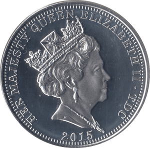 2015 QUEEN ELIZABETH LONGEST REIGNING MONARCH 5 POUNDS TRISTAN DA CUNHA - WORLD COINS - Cambridgeshire Coins