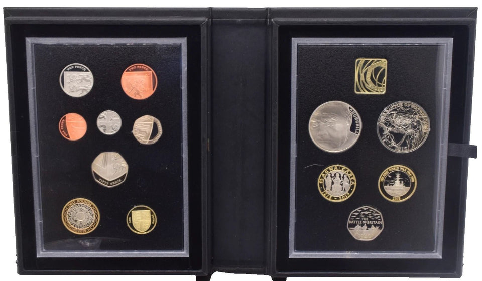 2015 ROYAL MINT COLLECTORS PROOF SET - PROOF SET black - Cambridgeshire Coins
