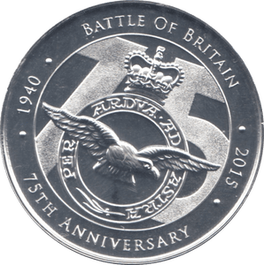 2015 SILVER 75TH ANNIVERSARY BATTLE OF BRITAIN - WORLD COINS - Cambridgeshire Coins