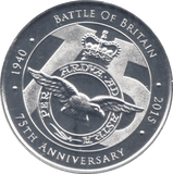 2015 SILVER 75TH ANNIVERSARY BATTLE OF BRITAIN - WORLD COINS - Cambridgeshire Coins