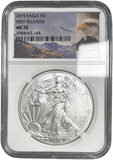2015 SILVER EAGLE FIRST RELEASES NGC MS 70 USA REF - 2 - NGC SILVER COINS - Cambridgeshire Coins